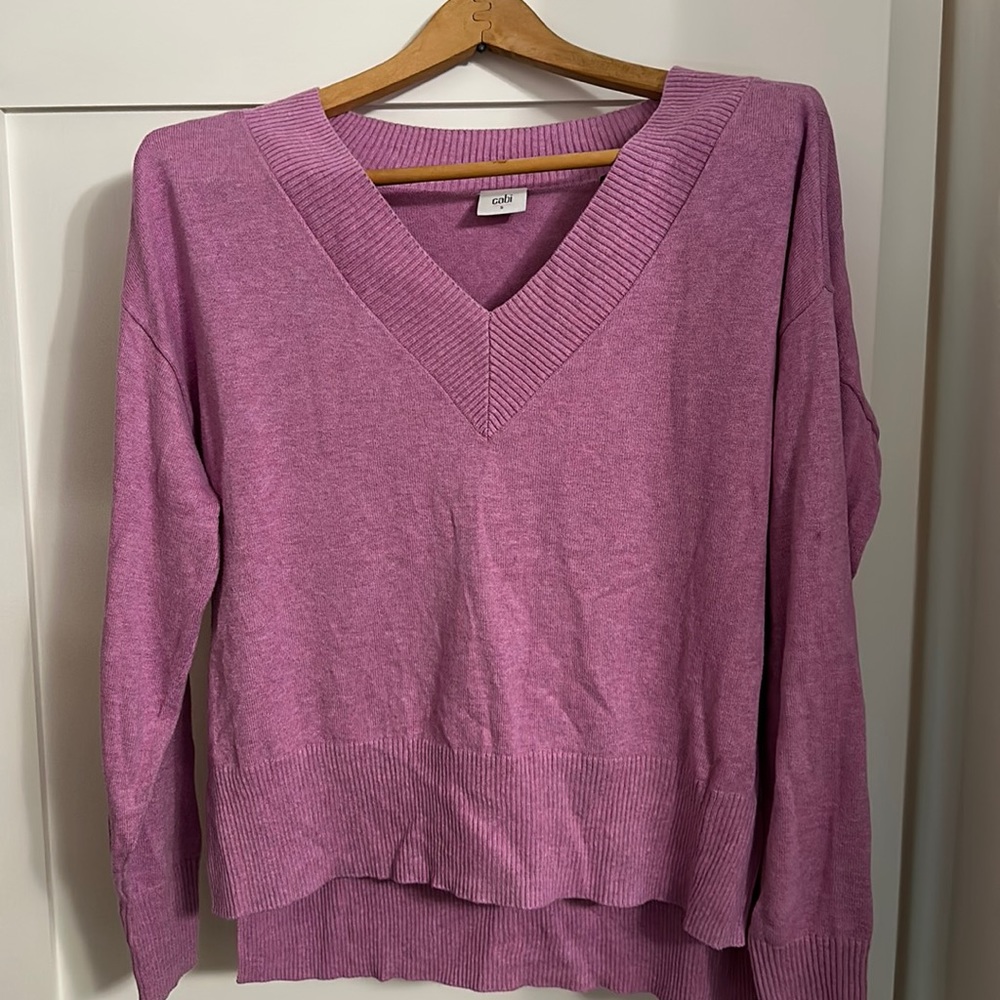 CAbi Purple V-Neck Sweater
